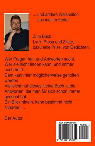 Cover: Der Sinn des Lebens ... (Lyrik, Prosa und Gedichte, Band 1)