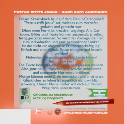 Cover: Petrus trifft Jesus zum Ausmalen