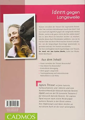 Cover: Kein Frust bei Boxenruhe: Kranke Pferde beschäftigen und wieder aufbauen (Cadmos Pferdebuch)