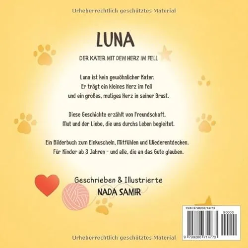Cover: Luna - Der Kater mit dem Herz im Fell: Eine liebevolle Geschichte über Freundschaft, Mut und das Besondere im Alltäglichen