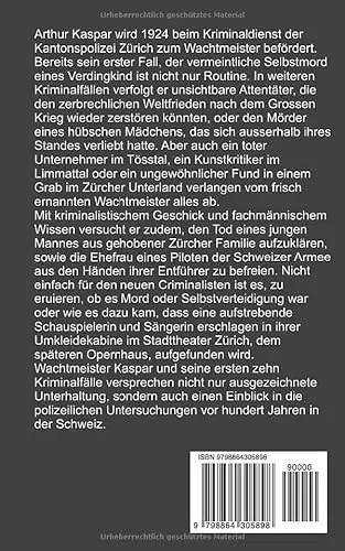 Cover: Die Kriminalfälle des Wachtmeisters Kaspar: 10 Kurz-Kriminalromane