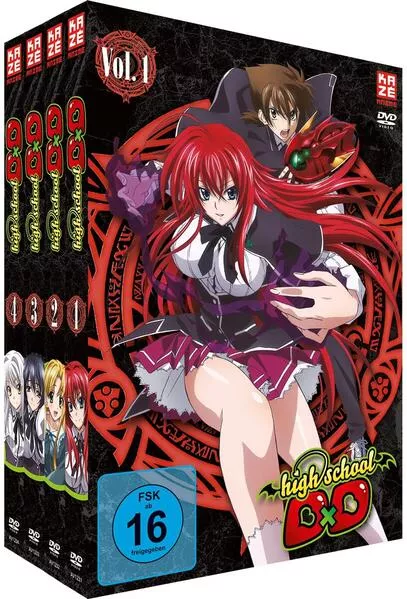 Highschool DxD - Staffel 1 - Gesamtausgabe - Vol.1-4 (4 DVDs)