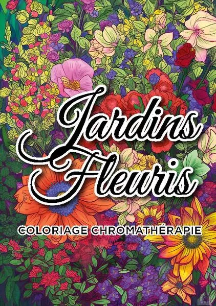 Jardins fleuris coloriage chromathérapie