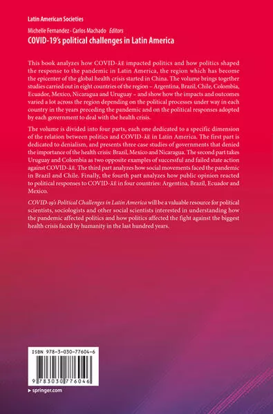 Cover: COVID-19's political challenges in Latin America