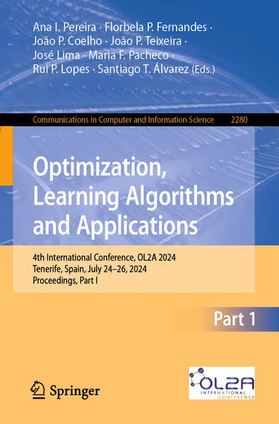Cover: Optimization, Learning Algorithms and Applications