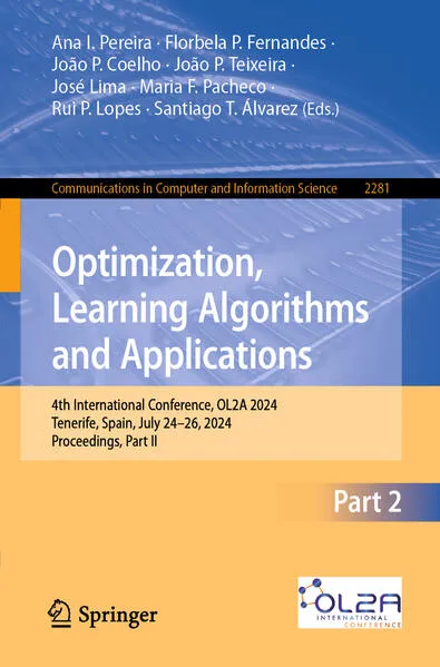 Cover: Optimization, Learning Algorithms and Applications
