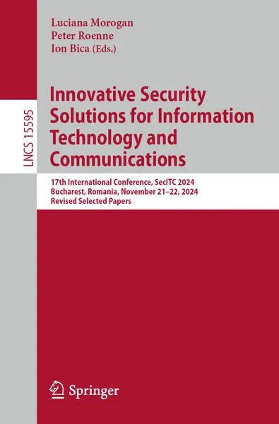 Innovative Security Solutions for Information Technology and Communications