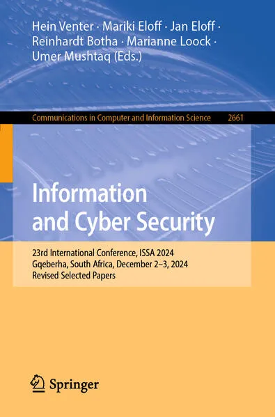 Cover: Information and Cyber Security