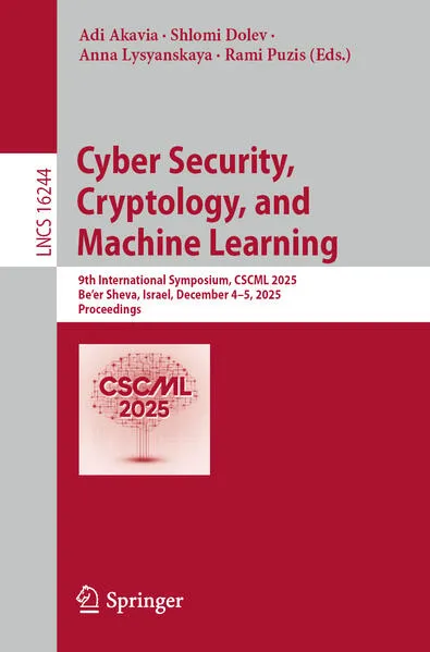 Cover: Cyber Security, Cryptology, and Machine Learning