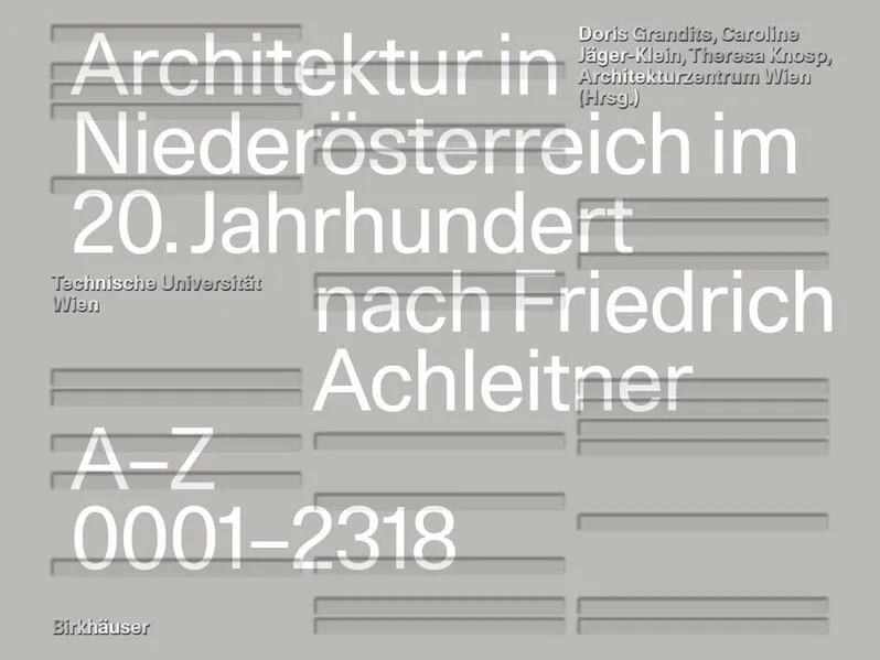 Architektur in Niederösterreich im 20. Jahrhundert nach Friedrich Achleitner