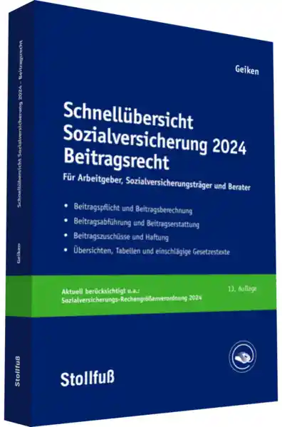 Schnellübersicht Sozialversicherung 2024 Beitragsrecht