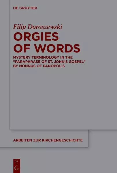 Cover: Orgies of Words