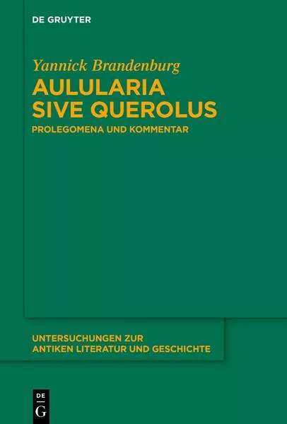 Cover: Aulularia sive Querolus