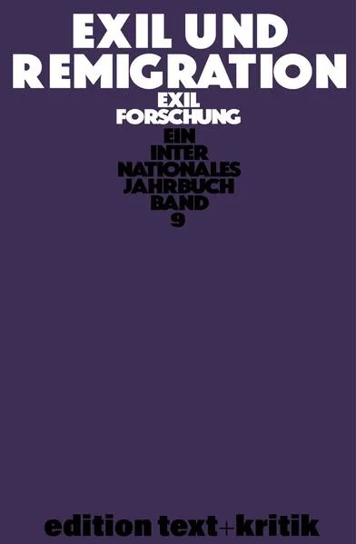 Cover: Exil und Remigration