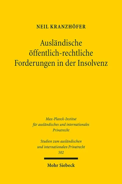 Ausländische öffentlich-rechtliche Forderungen in der Insolvenz