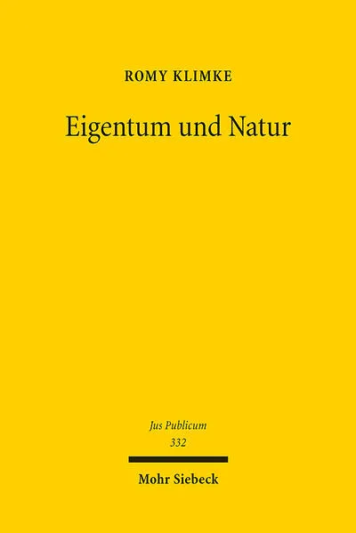 Cover: Eigentum und Natur