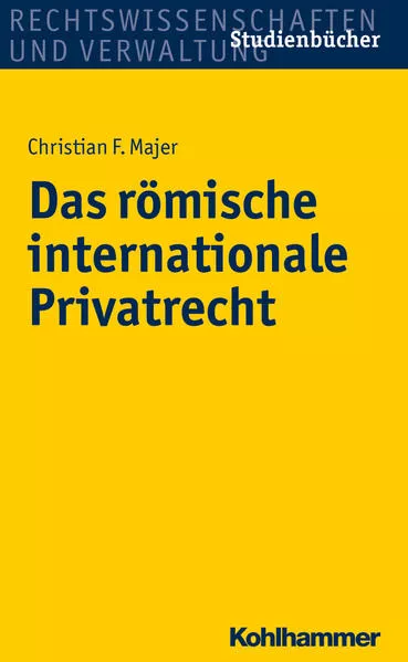 Cover: Das römische internationale Privatrecht