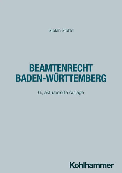 Cover: Beamtenrecht Baden-Württemberg