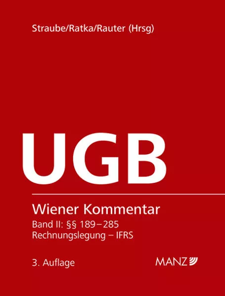 Wiener Kommentar zum UGB Rechnungslegung, 3.Auflage