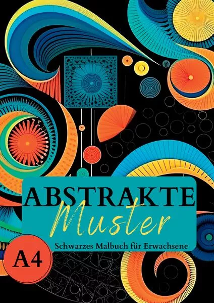 Schwarzes Malbuch für Erwachsene „Abstrakte Muster“