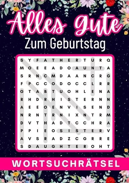 geburtstagsgeschenk frau | Alles Gute zum Geburtstag - Wortsuchrätsel | geschenke für frauen | geschenk für freundin