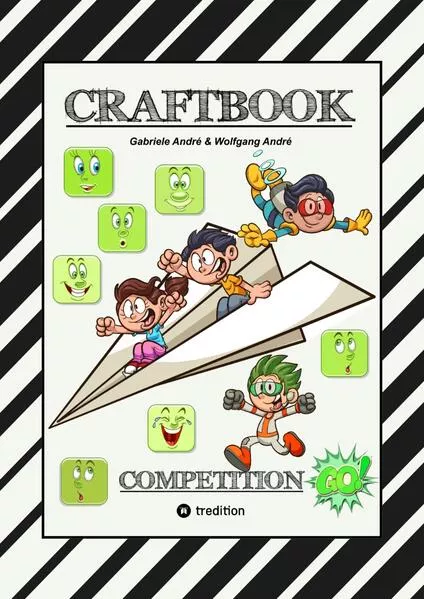 CRAFTBOOK - SPECIAL EDITION - 140 SEITEN LUSTIGE AUSMALMOTIVE - BASTELSPIELANLEITUNG - KNIFFLIGE RÄTSEL & AUFGABEN