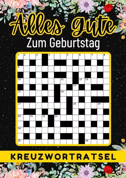 Geburtstagsgeschenk mann frau | Alles Gute zum Geburtstag - Kreuzworträtsel | Geschenke für männer frauen