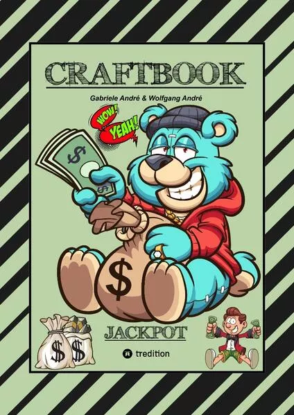 CRAFTBOOK - LUSTIGE AUSMALMOTIVE - WISSENSWERTES - KNIFFLIGE RÄTSEL - SPANNENDE AUFGABEN - VOLLTREFFER - TUTORIAL - WITZIGE FIGUREN