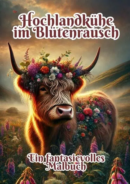 Hochlandkühe im Blütenrausch