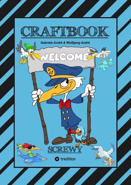 CRAFTBOOK - TOTAL VERRÜCKT - SCREWY MOTIVE - LUSTIG - SPASS - UNTERHALTSAM - KNIFFLIGE RÄTSEL - TIERE - MENSCHEN - ORTE - FREIZEIT - SPASSIG
