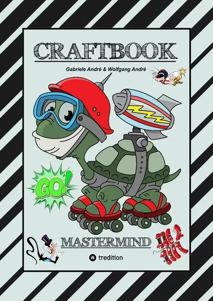 CRAFTBOOK - SUPER TUTORIALS - WUNDERBARE AUSMALMOTIVE - KNIFFLIGE RÄTSEL UND AUFGABEN - VORLAGEN - WITZIGE BILDER - ZEICHENFÜHRUNG - GENIE