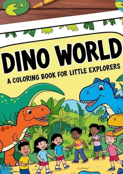 "Dino World: Ein Malbuch für kleine Entdecker"