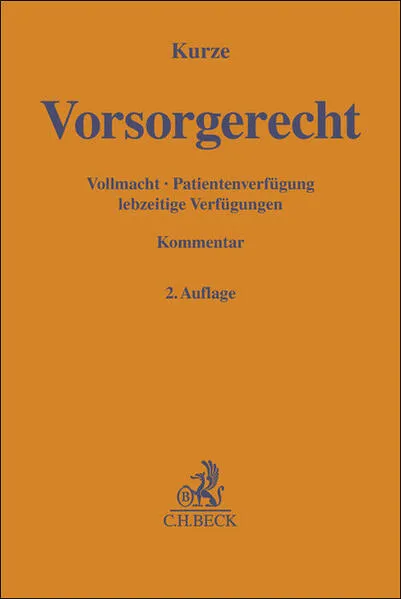 Cover: Gelbe Erläuterungsbücher / Vorsorgerecht
