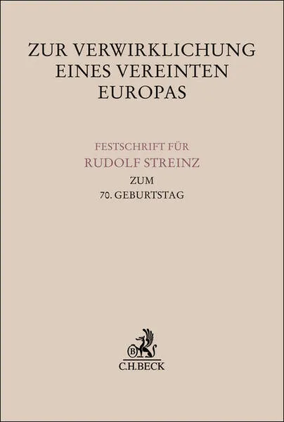 Zur Verwirklichung eines Vereinten Europas