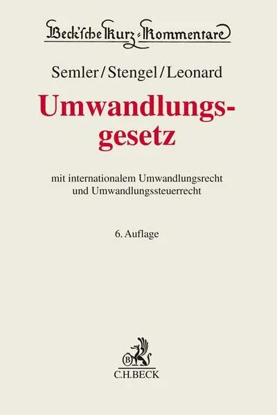 Umwandlungsgesetz. UmwG