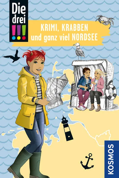 Cover: Die drei !!! Krimi, Krabben und ganz viel Nordsee