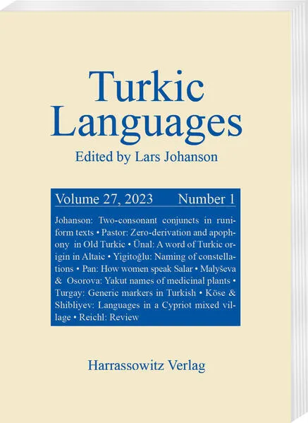 Turkic Languages 27 (2023) 1