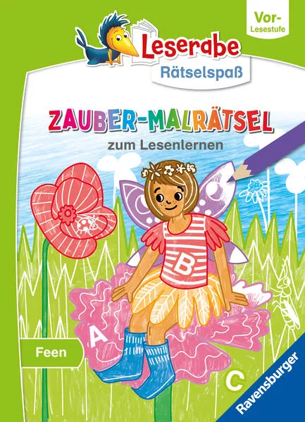 Cover: Leserabe Rätselspaß Zauber-Malrätsel zum Lesenlernen: Feen (Vor-Lesestufe)