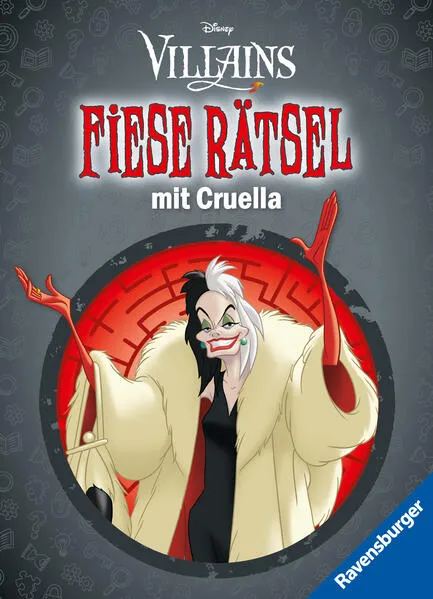 Ravensburger Disney Villains: Fiese Rätsel mit Cruella - Knifflige Rätsel für kluge Köpfe ab 9 Jahren