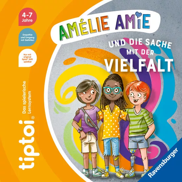 Cover: tiptoi® Bildergeschichten über den Umgang mit Gefühlen - Amélie Amie und die Sache mit der Vielfalt