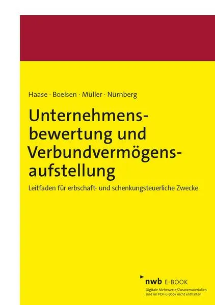 Unternehmensbewertung und Verbundvermögensaufstellung