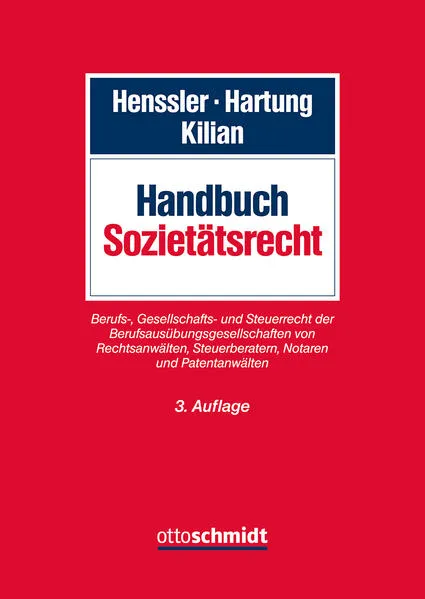 Handbuch Sozietätsrecht