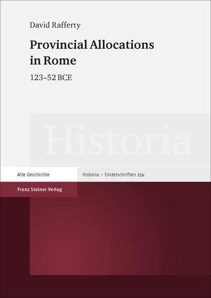 Provincial Allocations in Rome
