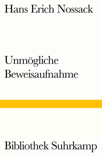 Cover: Unmögliche Beweisaufnahme