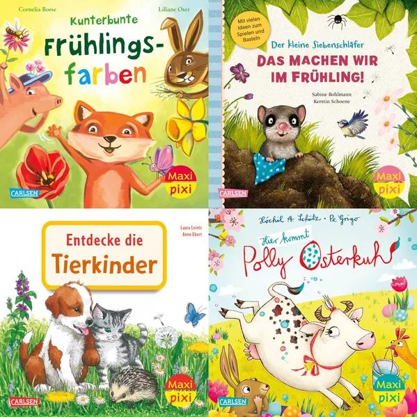 Maxi-Pixi-4er-Set 116: Bunter Frühlingsspaß (4x1 Exemplar)
