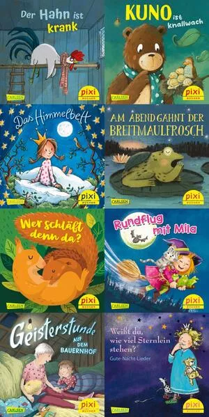 Pixi-8er-Set 292: Schlaf schön mit Pixi (8x1 Exemplar)