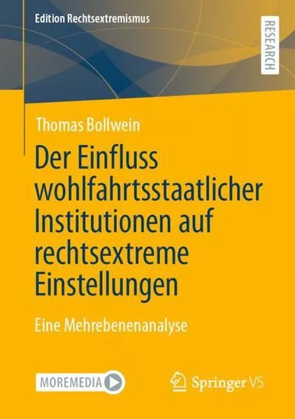 Cover: Der Einfluss wohlfahrtsstaatlicher Institutionen auf rechtsextreme Einstellungen