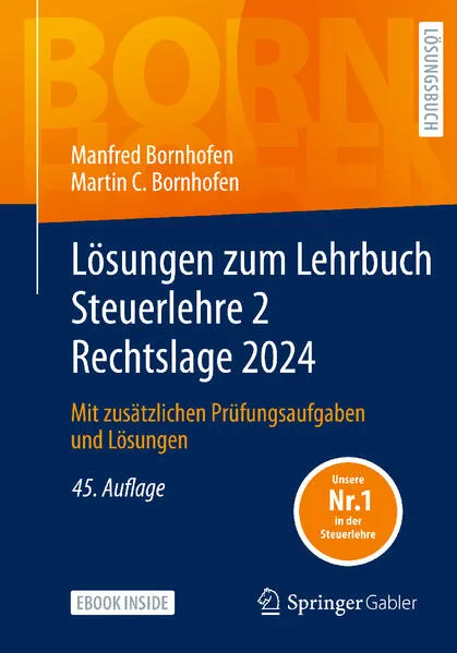 Cover: Lösungen zum Lehrbuch Steuerlehre 2 Rechtslage 2024