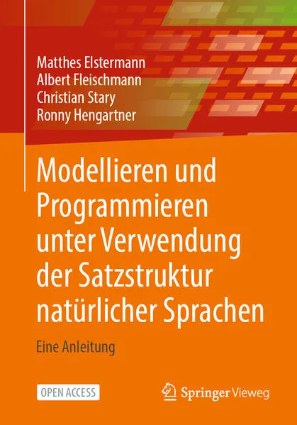 Cover: Modellieren und Programmieren unter Verwendung der Satzstruktur natürlicher Sprachen