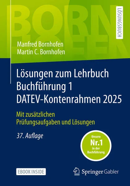 Cover: Lösungen zum Lehrbuch Buchführung 1 DATEV-Kontenrahmen 2025